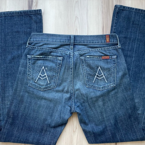 7 for All mankind A Pocket Dark Denim Men’s Jeans 30 T530061U - Picture 6 of 11